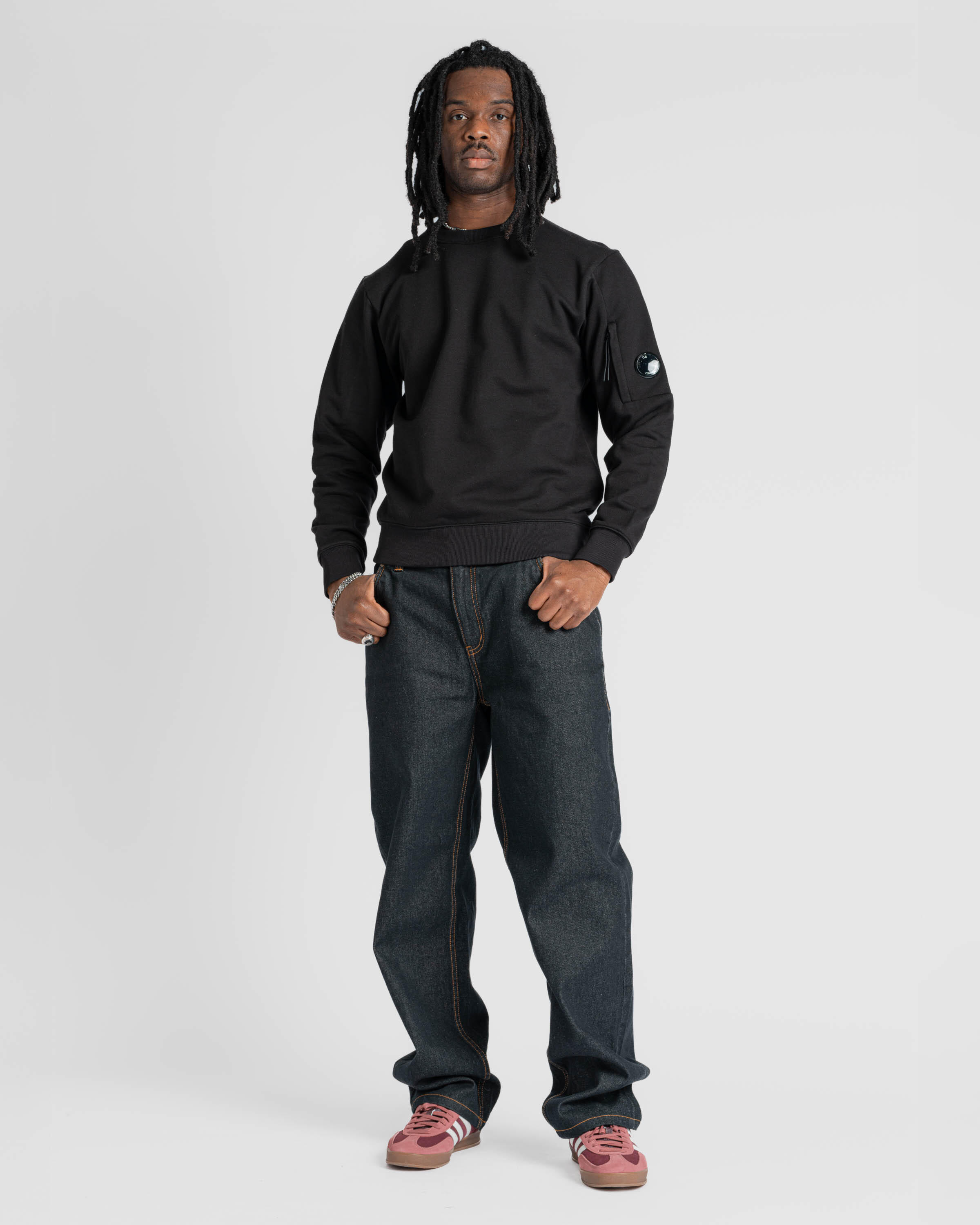 C.P. Company DIAGONAL RAISED FLEECE CREW NECK LENS